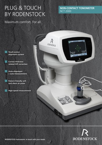 驗光弧度儀　NON‧CONTACT TONOMETER　NCT 2000